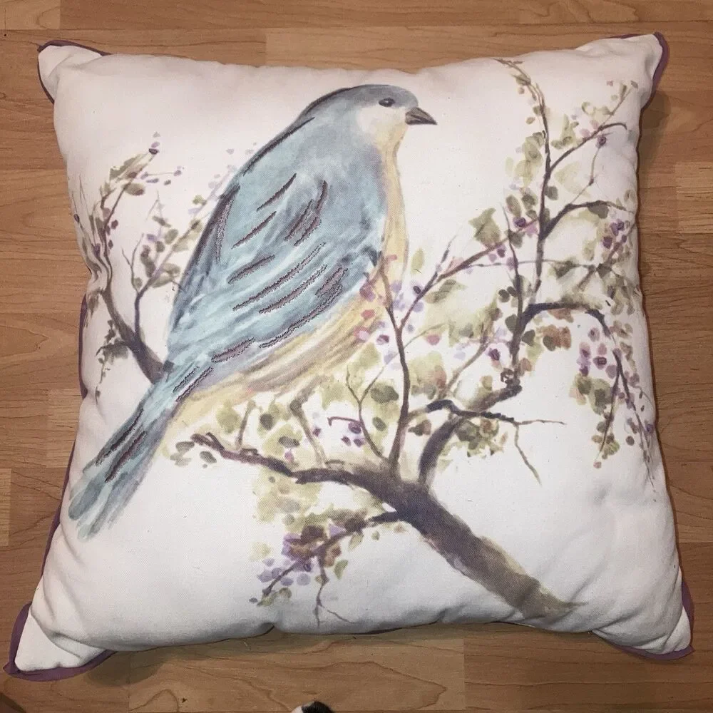 Beautiful Bluebird Throw Pillow By Spencer N Spring Approx 20x20